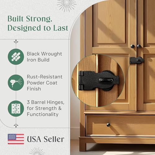 Heavy Duty Black Iron Padlock