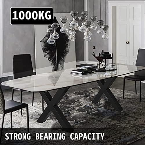 Vexclusive 2-Piece Heavy Duty Steel Table Legs with X-Frame Design