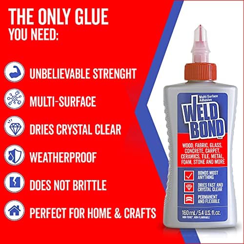 Weldbond Multi-Surface Glue - 142 oz Crystal Clear Bonding