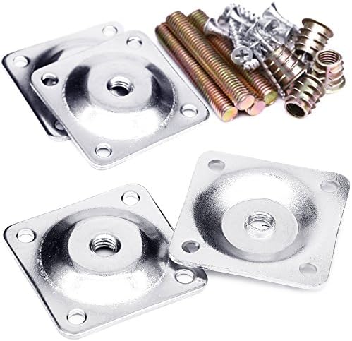 Anwenk Furniture Leg Mounting Plates Set of 4