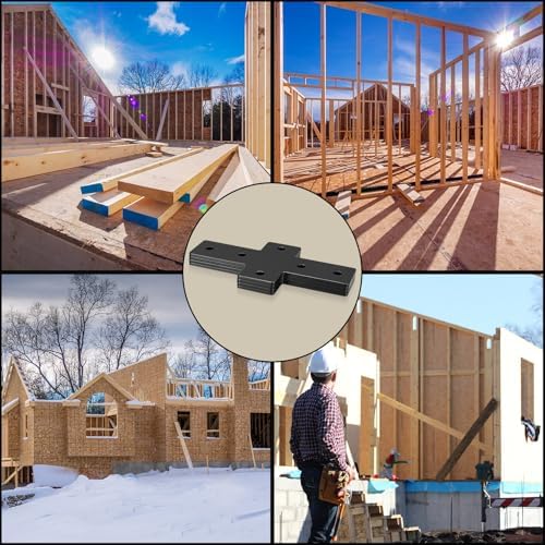 4-Piece Cross-Flat Plate Bracket Set for 3535 Aluminum Profile