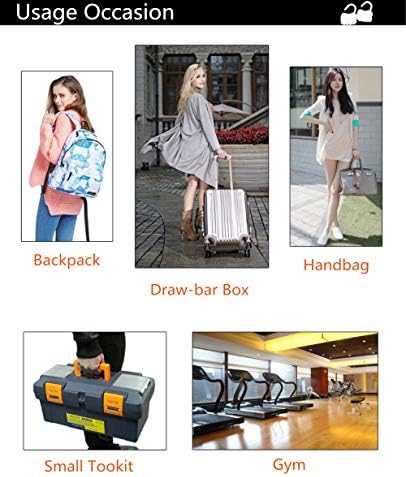 Perfect Combination Padlock Set 3-Digit Code Zinc Alloy Durable and Bug-Proof
