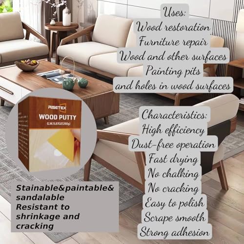 Stainable White Wood Filler Easy Furniture Repair