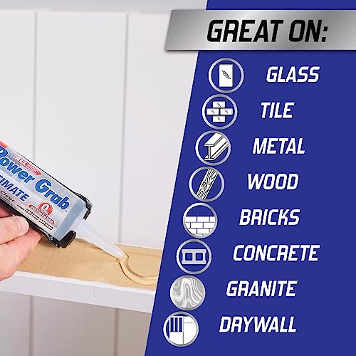Loctite Power Grab Ultimate Crystal Clear Construction Adhesive - 9 fl oz cartridge