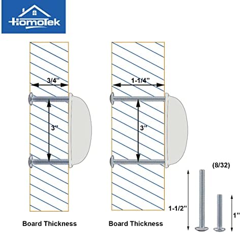 HOMOTEK Drawer Bin Pulls