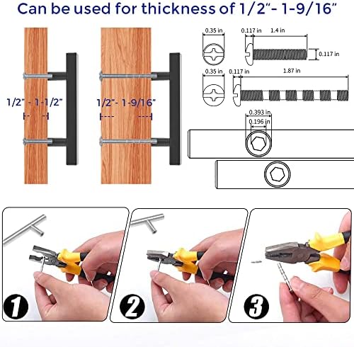 Sturdy Black Cabinet Pulls
