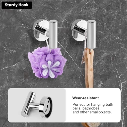 4-Piece Polished Chrome Bathroom Hardware Set with Toiletoil Hand Towel Holders