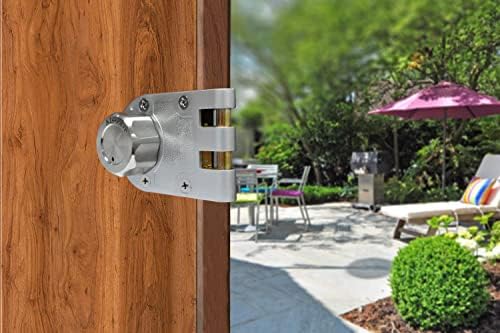 Twist-to-Lock 304 Steel Deadbolt Lock with Night Latch Anti-Mislock