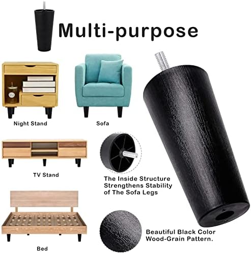 46-Inch Plastic Sofa Legs