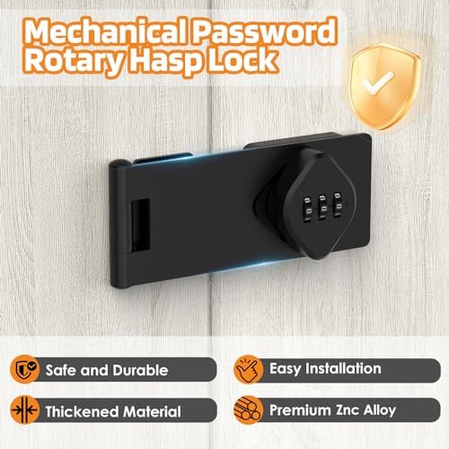Keyless Combination Lock for Closet Doors 3-Digit