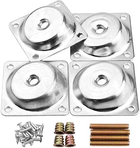 14-Degree Angled Leg Mounting Plates for Furniture