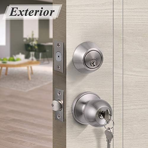 6-Piece Keyed Alike Door Knob Set with Deadbolts
