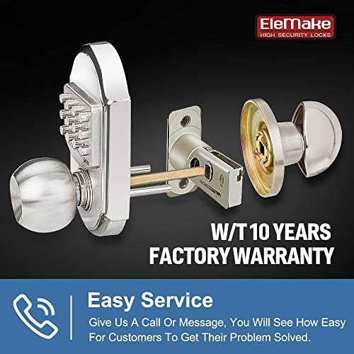 STEINBRCKE Keyless Entry Door Lock - 100 Mechanical Deadbolt Keypad Lock