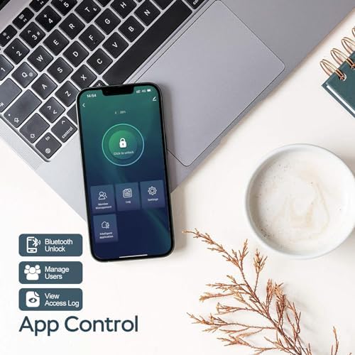 SchloWise fingerprint smart deadbolt lock with app control 3-in-1 access security