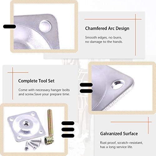 Furniture Leg Mounting Plates - Industrial Strength