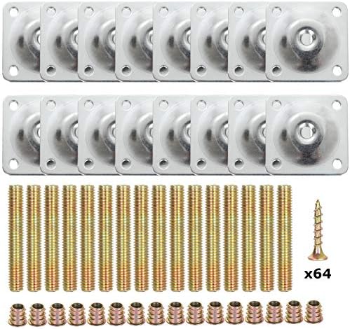 Furniture Legs Mounting Plates Heavy-Duty Top Plates for Sofas More