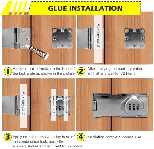 Versatile Password Combination Padlock for Doors Cabinets