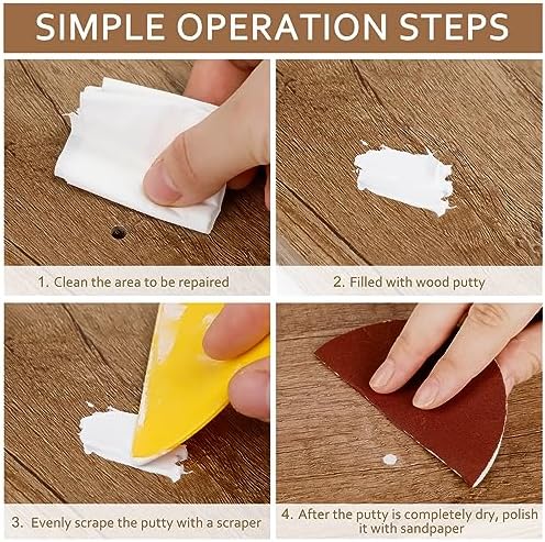 DEWEL White Wood Putty Wood Filler Kit - Excellent Wood Closure