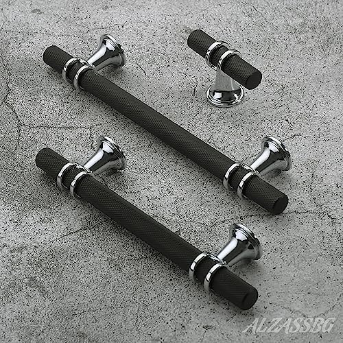High-Quality 10-Piece Cabinet Pull Set with Matte Black Silver finish