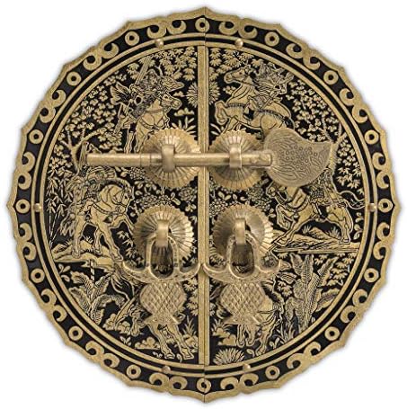 Hardware Philosophy 6-Horse Brass Cabinet Face Plate Set