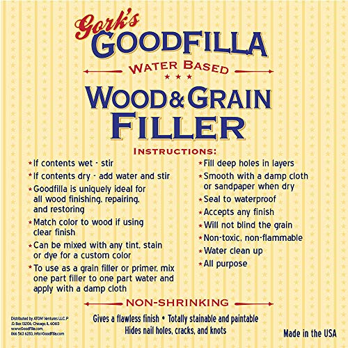 Goodfilla - Trowel-Ready Water-Based Wood Grain Filler 1-Gallon
