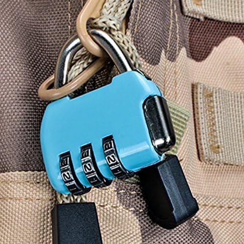 Perfect Combination Padlock Set 3-Digit Code Zinc Alloy Durable and Bug-Proof